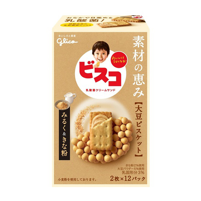 ビスコ素材の恵み〈大豆〉みるく＆きな粉