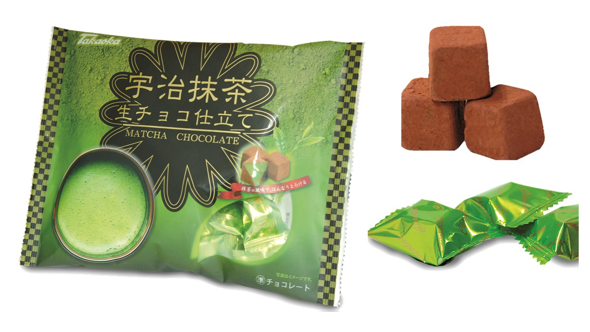 宇治抹茶生チョコ仕立て