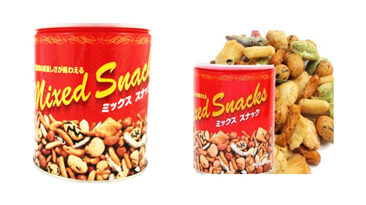 【合計72個発送　ナッツ缶と混載可能】ミックス　スナック缶