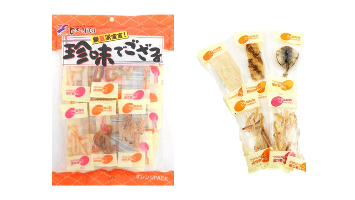 【おつまみには欠かせないイベントにも！】珍味でござる（オレンジ）