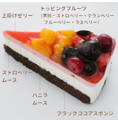1,740円税込 (6個セットで発送）ベリーベリーケーキ（ブラック）