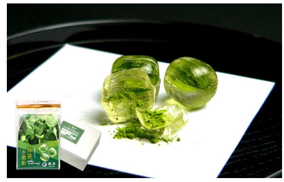(60個発送）森半抹茶水晶飴