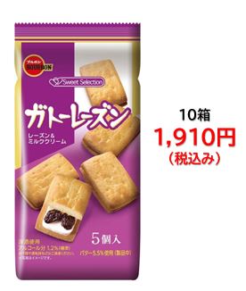 1,910円税込 (10箱セットで発送）ガトーレーズン５個