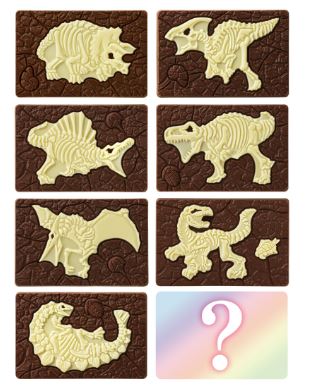 1,210円税込 (14袋セットで発送）★お子様から大人まで大人気商品です★キャラパキ発掘恐竜チョコ
